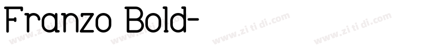 Franzo Bold字体转换